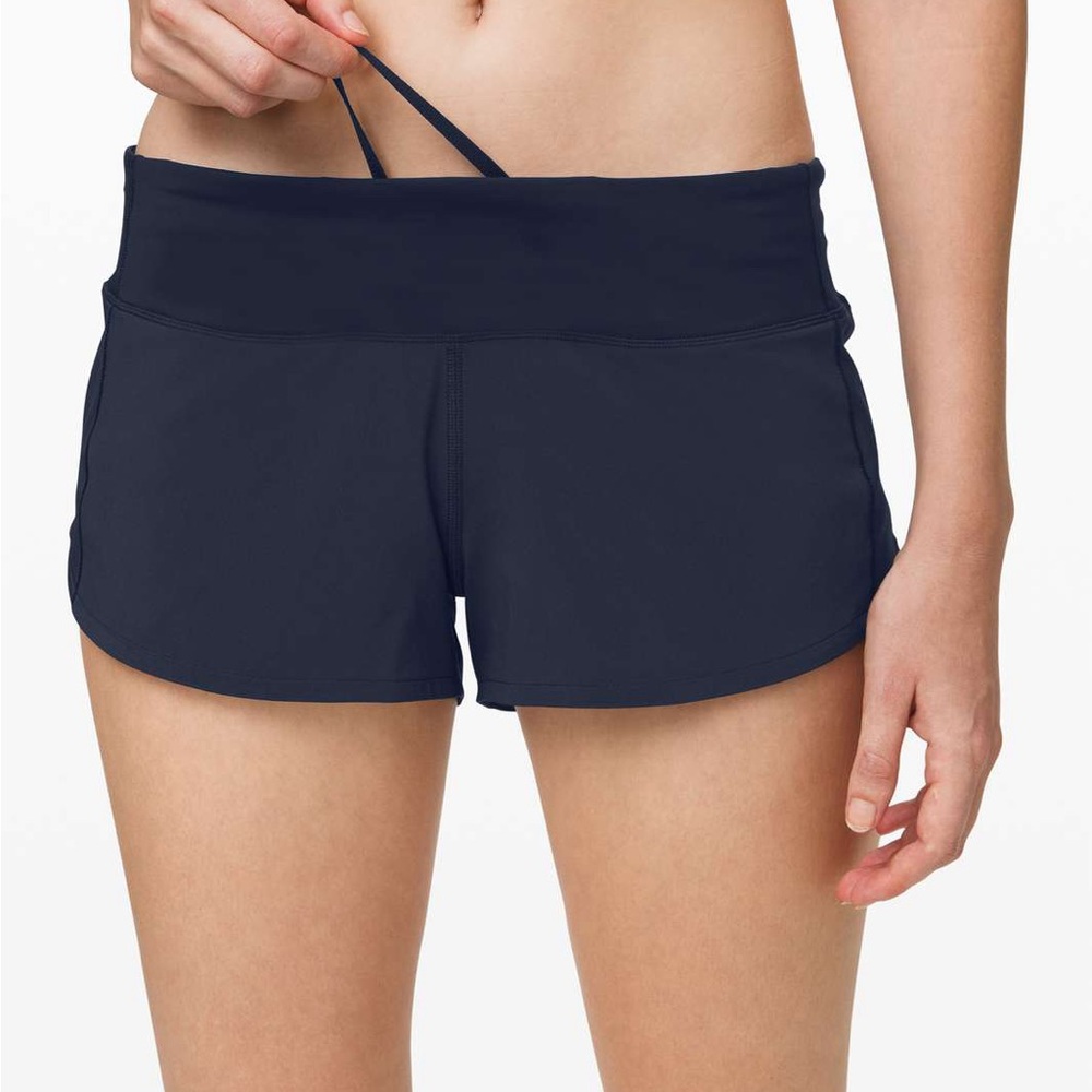 Lululemon Speed Up Shorts Black Women’s Size 12 Lined Running Shorts
